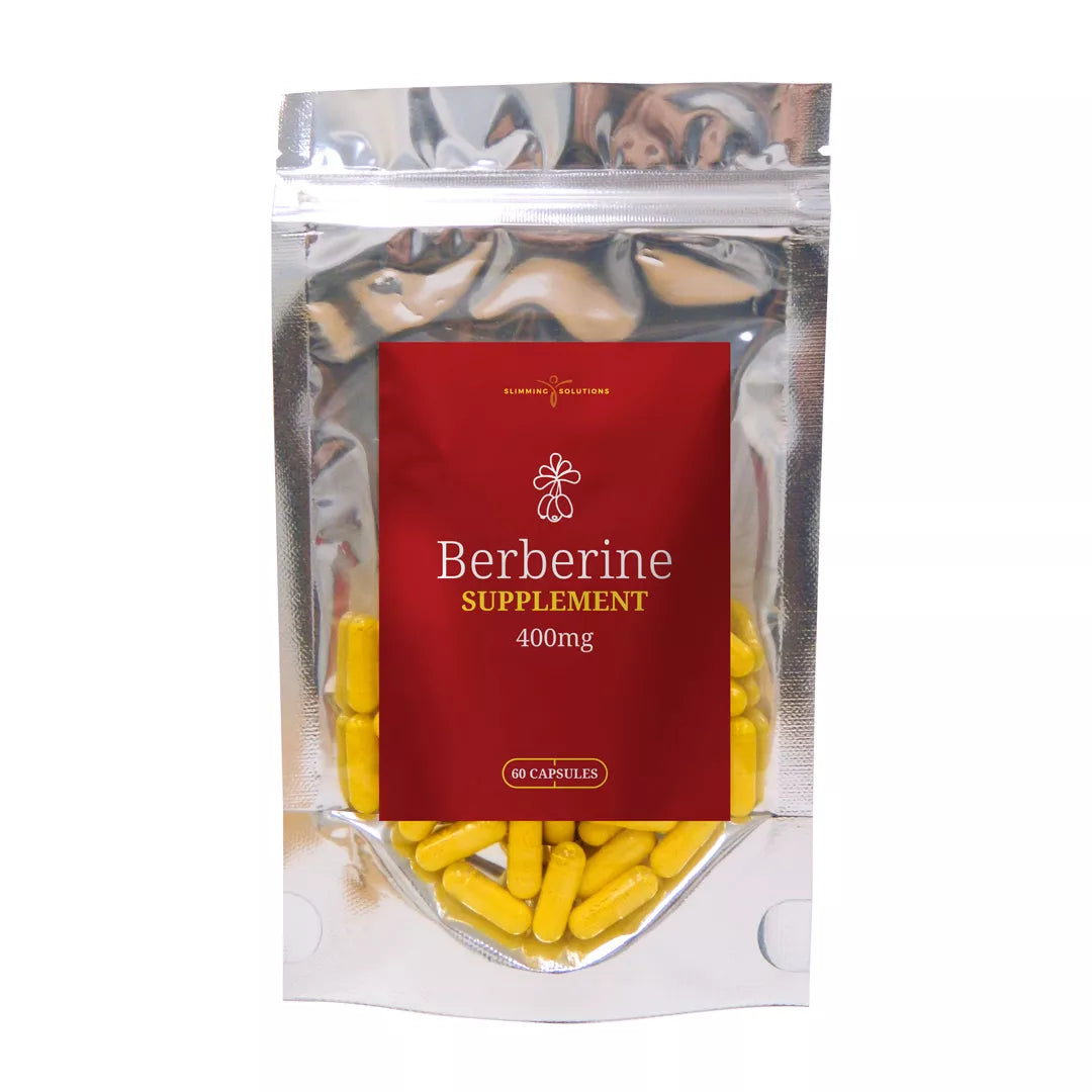Berberline supplement package with red label on a white background