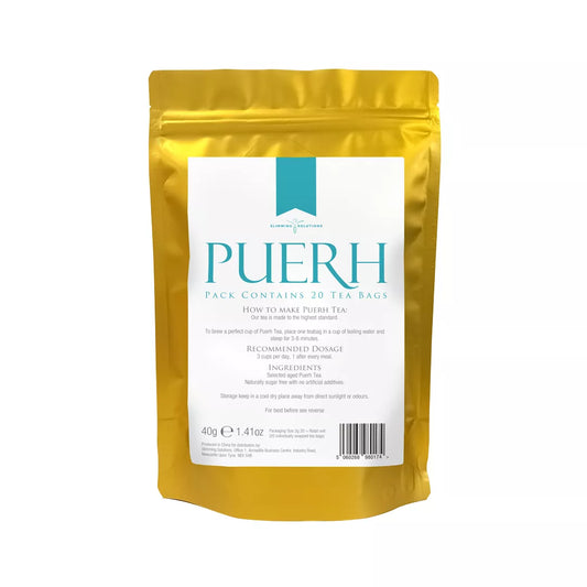 puerh tea gold pouch