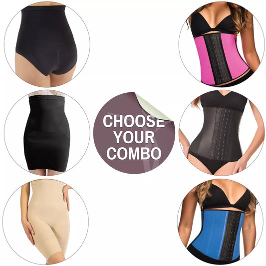 shapewear and waist trainer bundle